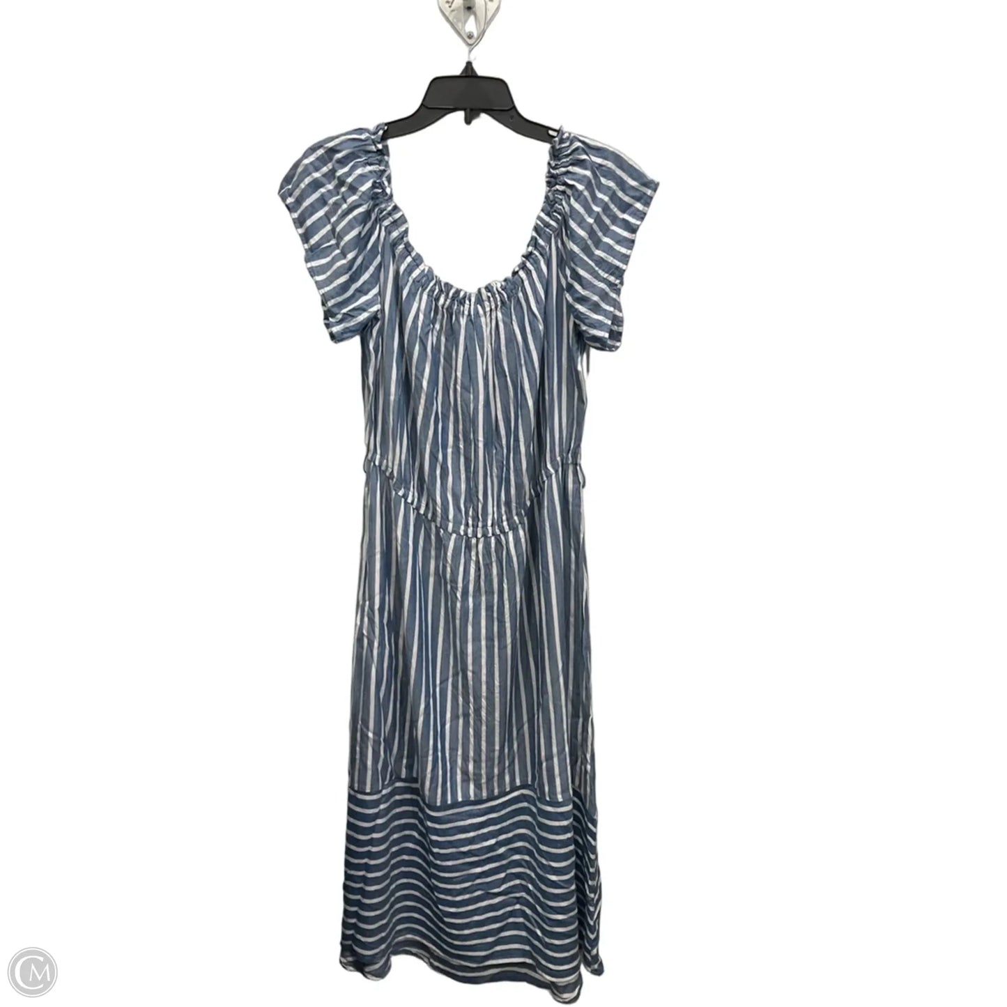 Dress Casual Midi By Loft In Striped Pattern, Size: Xxl