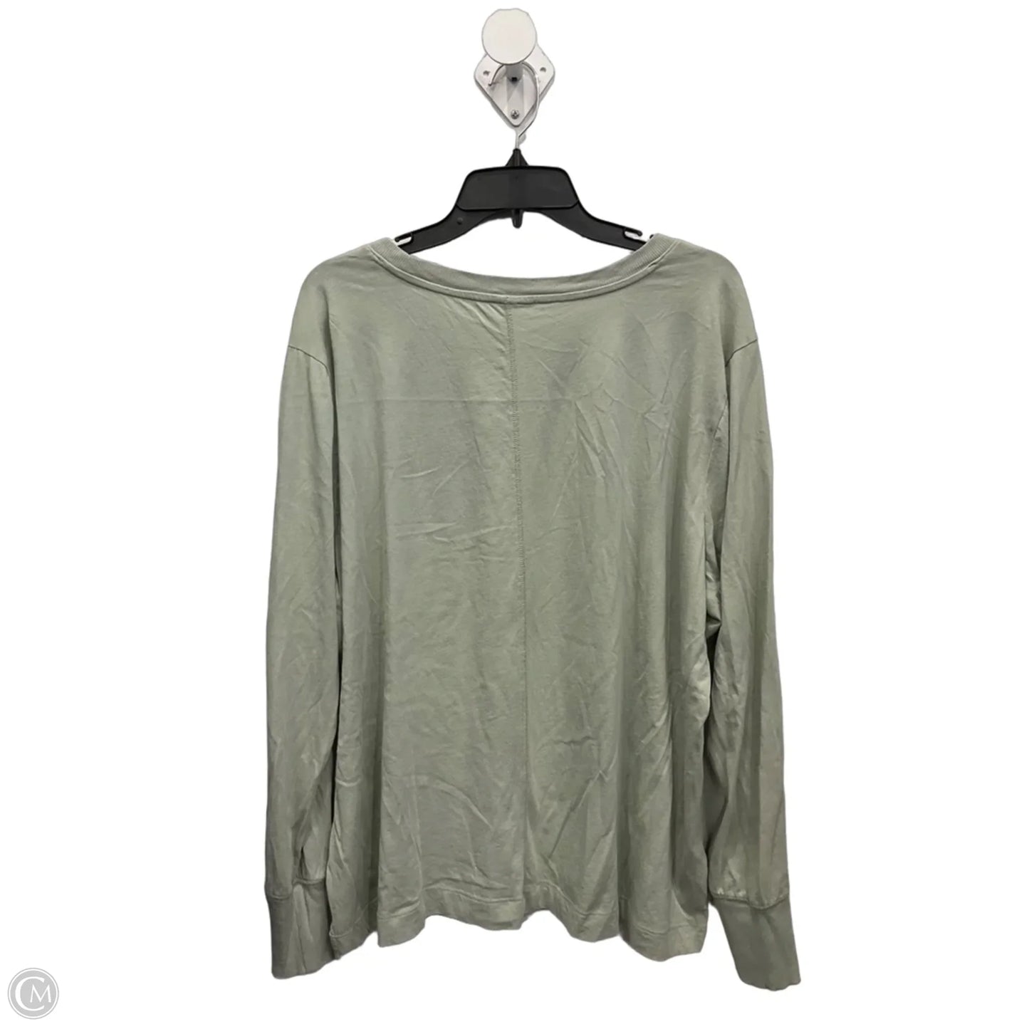 Top Long Sleeve Basic By Lou And Grey In Green, Size: Xxl