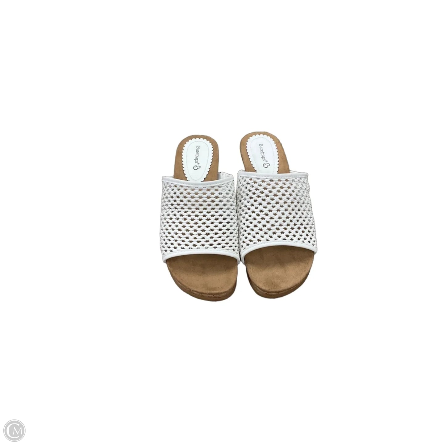 Shoes Heels Wedge By Bare Traps In Brown & White, Size: 9