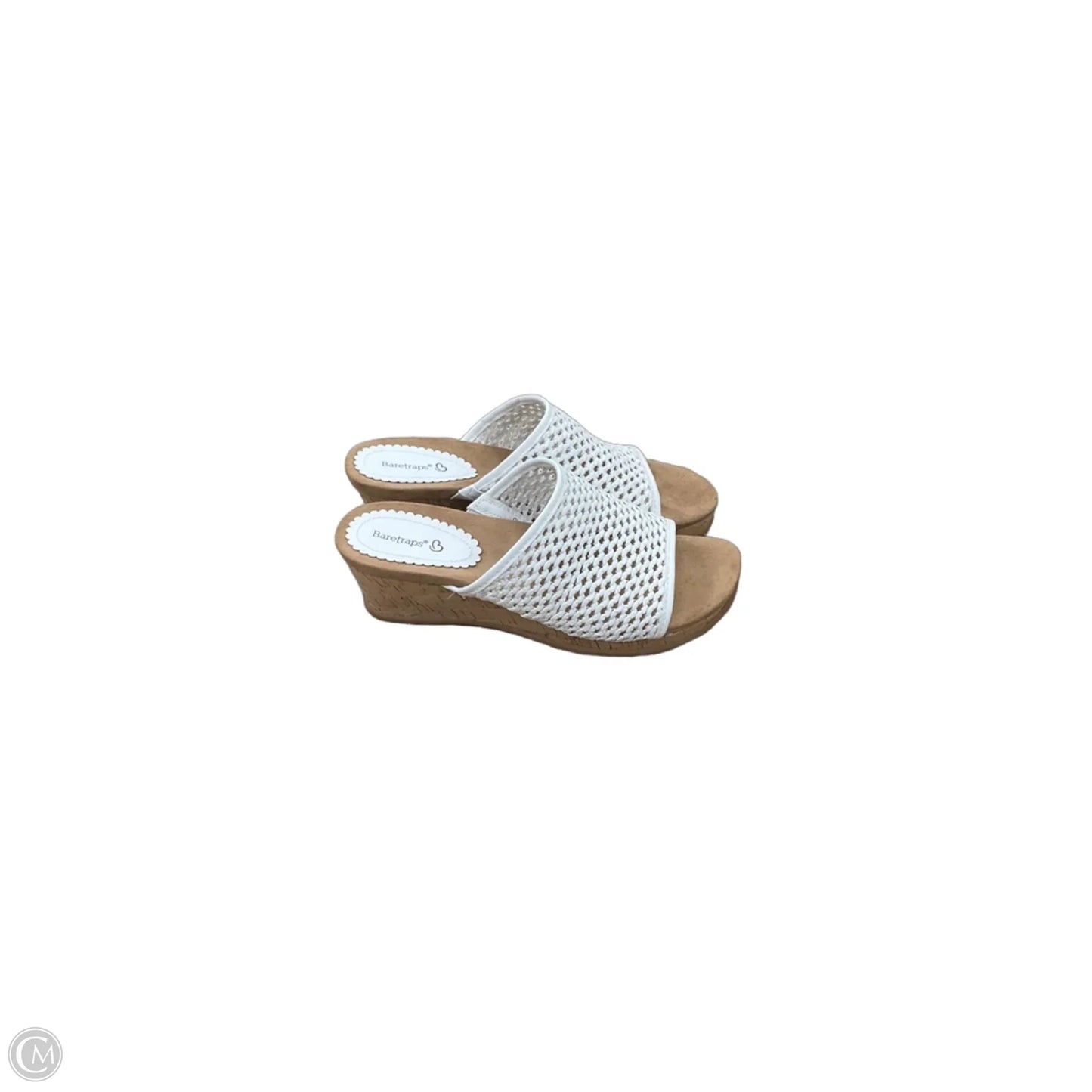 Shoes Heels Wedge By Bare Traps In Brown & White, Size: 9