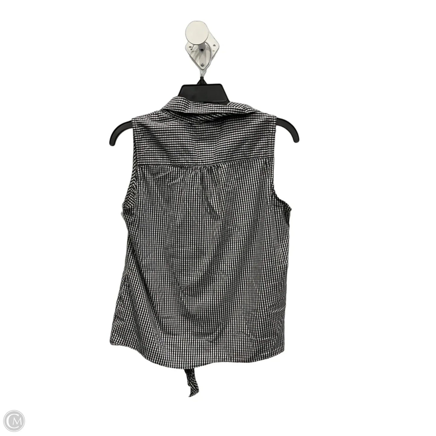 Top Sleeveless By Anne Klein In Black & White, Size: S