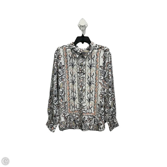 Blouse Long Sleeve By Chicos In Multi-colored, Size: 2x