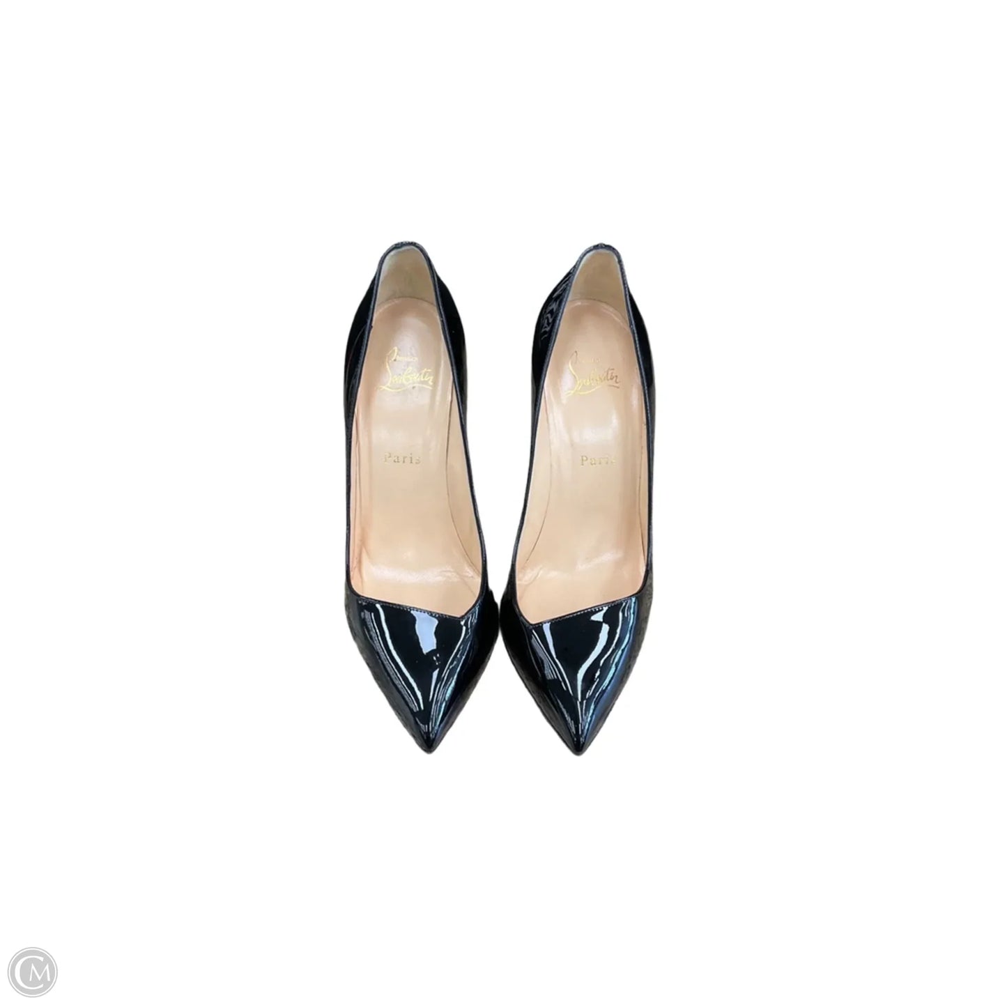 Shoes Luxury Designer By Christian Louboutin In Black, Size: 9