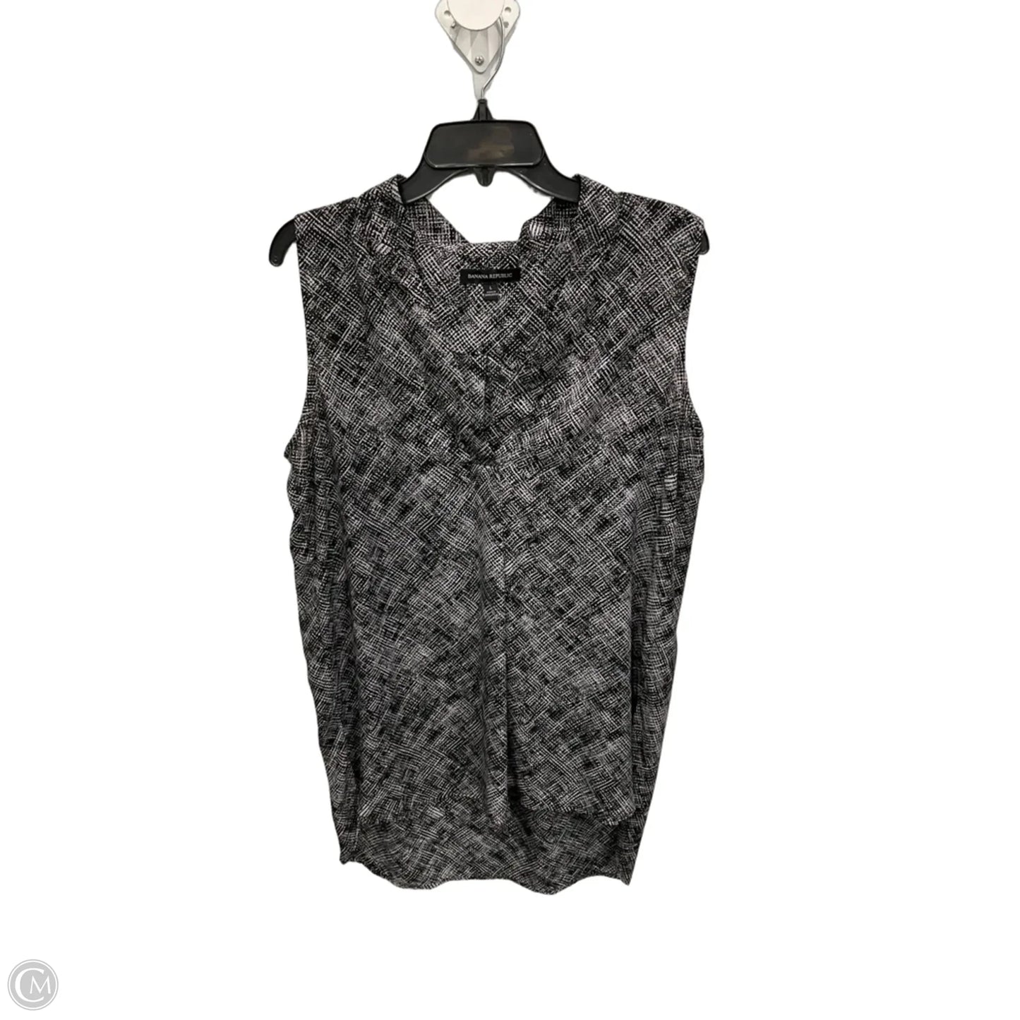Top Sleeveless By Banana Republic In Black, Size: L