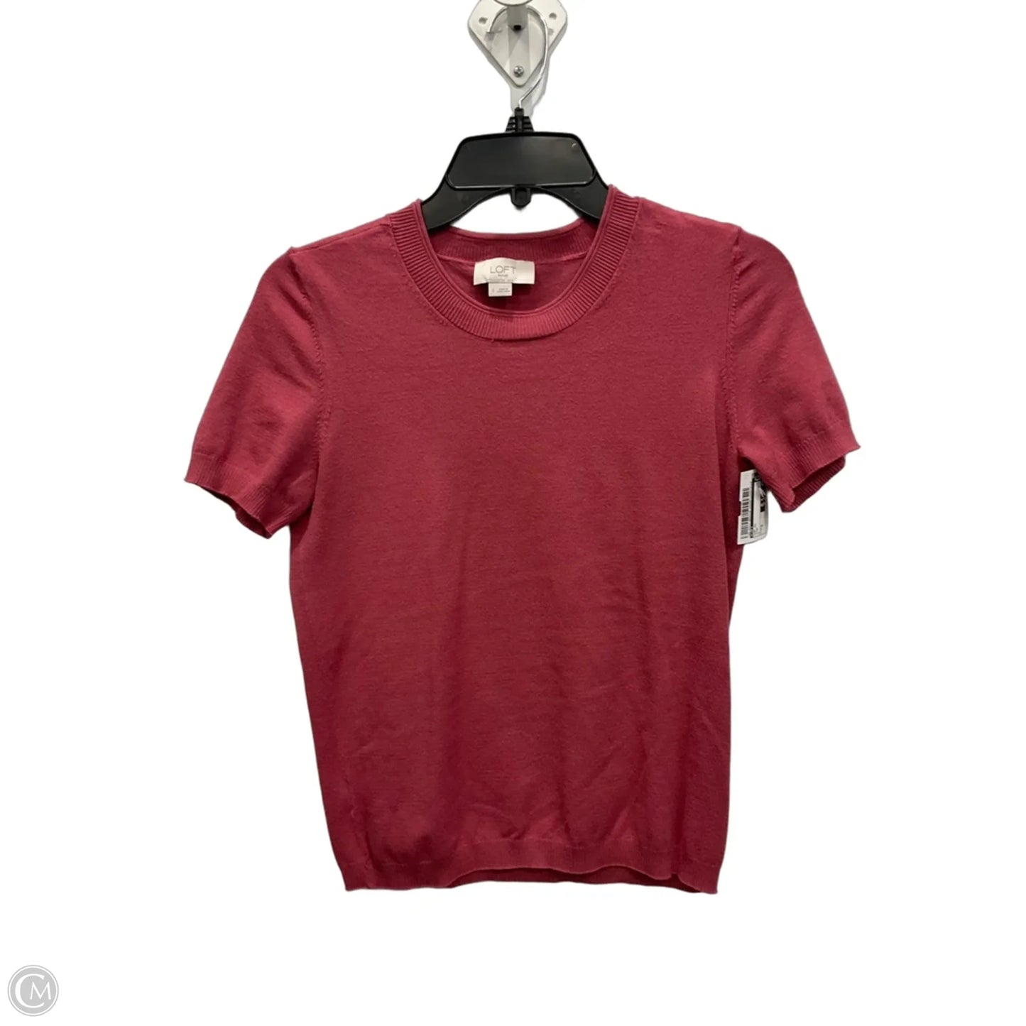Top Short Sleeve By Loft In Pink, Size: S