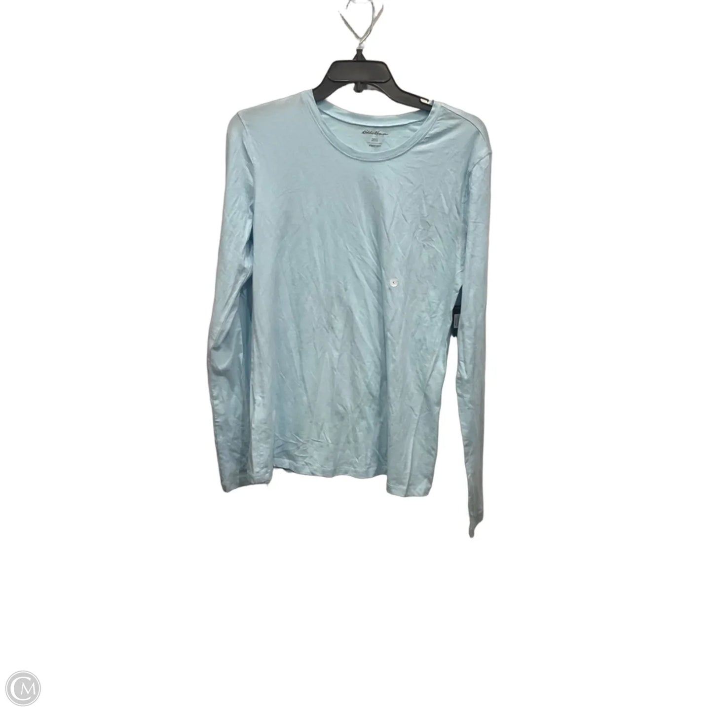 Top Long Sleeve Basic By Eddie Bauer In Blue, Size: L