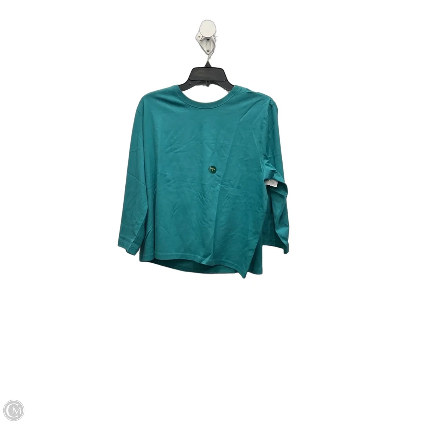 Top Long Sleeve By L.l. Bean In Teal, Size: L