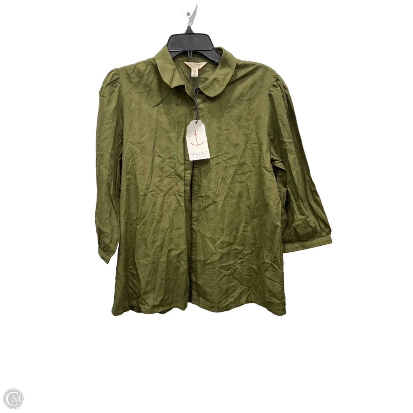 Top Long Sleeve By Clothes Mentor In Green, Size: M