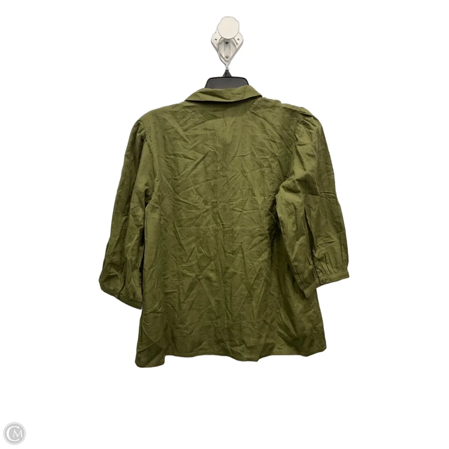 Top Long Sleeve By Clothes Mentor In Green, Size: M