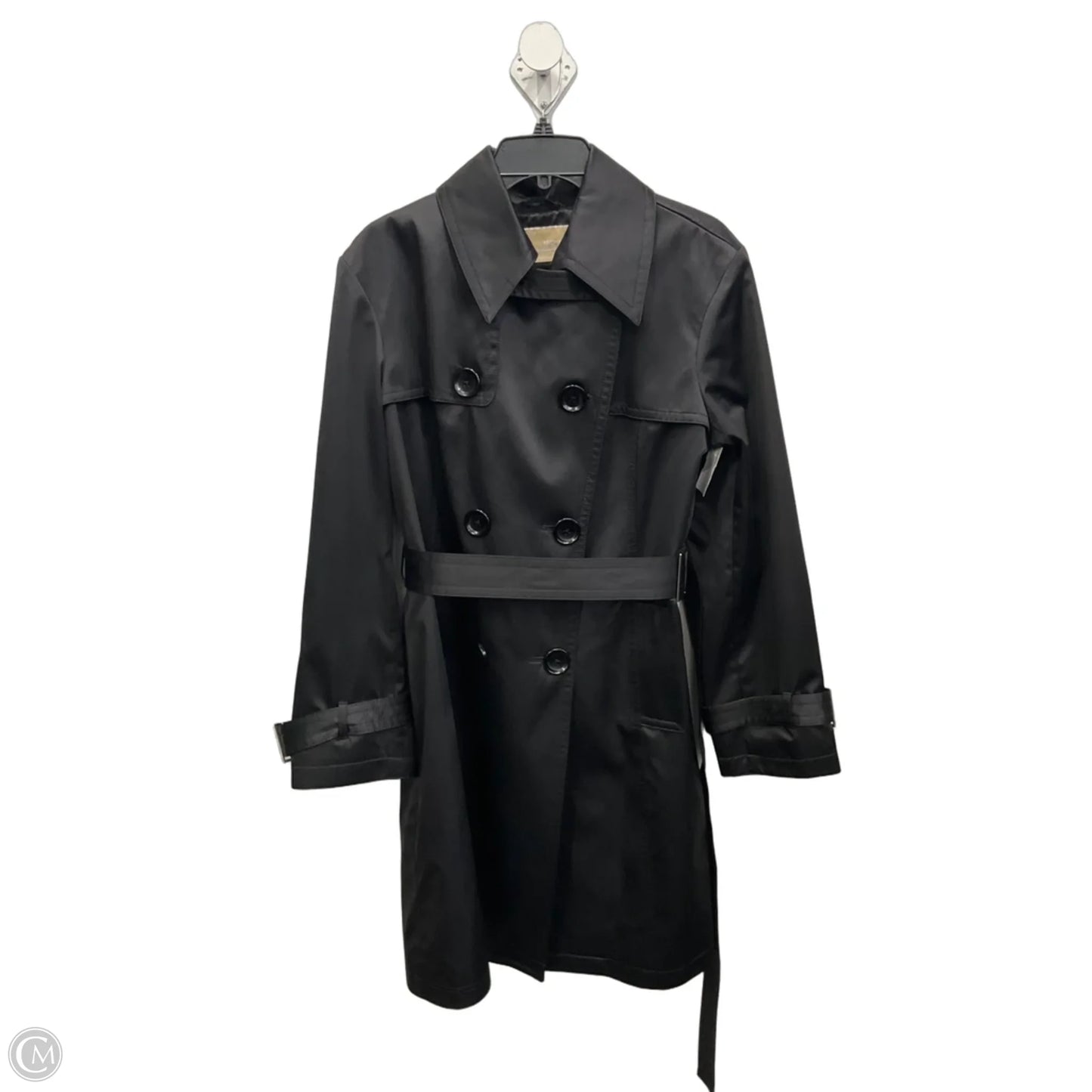 Coat Trench Coat By Michael By Michael Kors In Black, Size: Xl