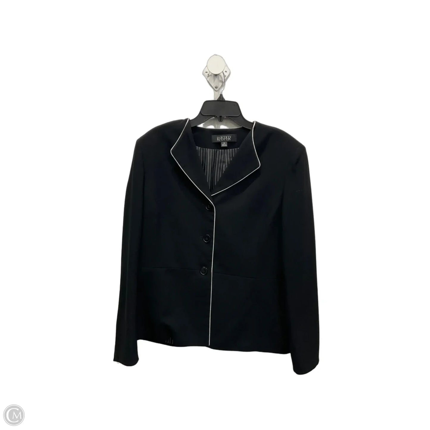 Blazer By Kasper In Black, Size: Xl