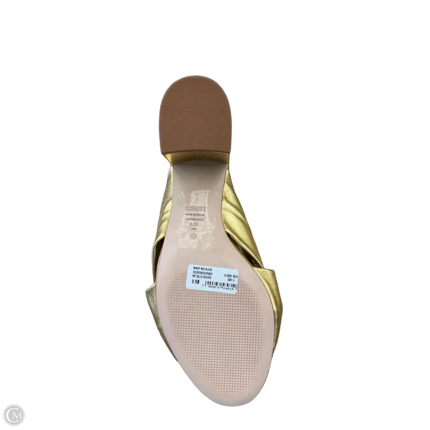 Shoes Heels Block By Schutz In Gold, Size: 9.5