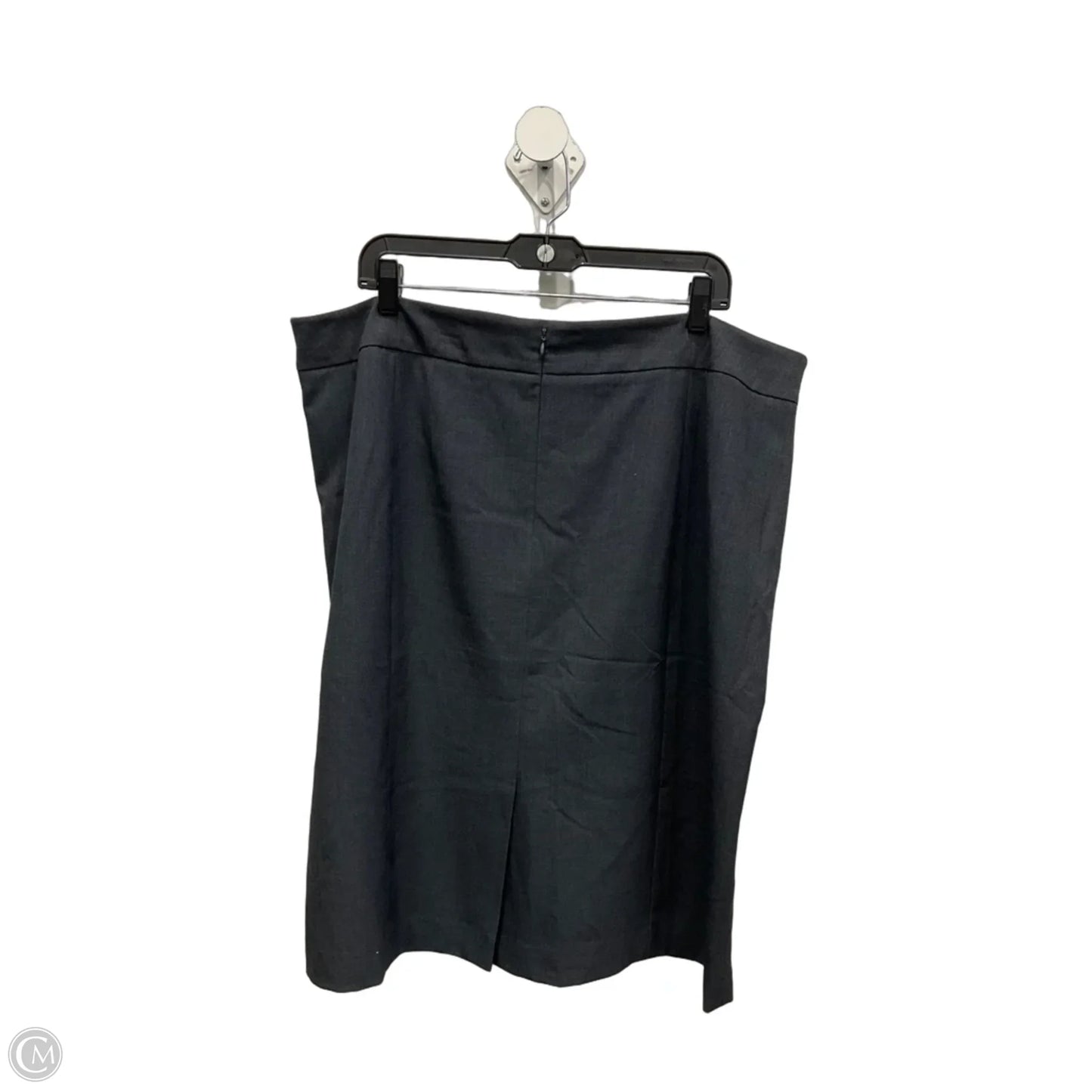 Skirt Midi By Calvin Klein In Grey, Size: 18