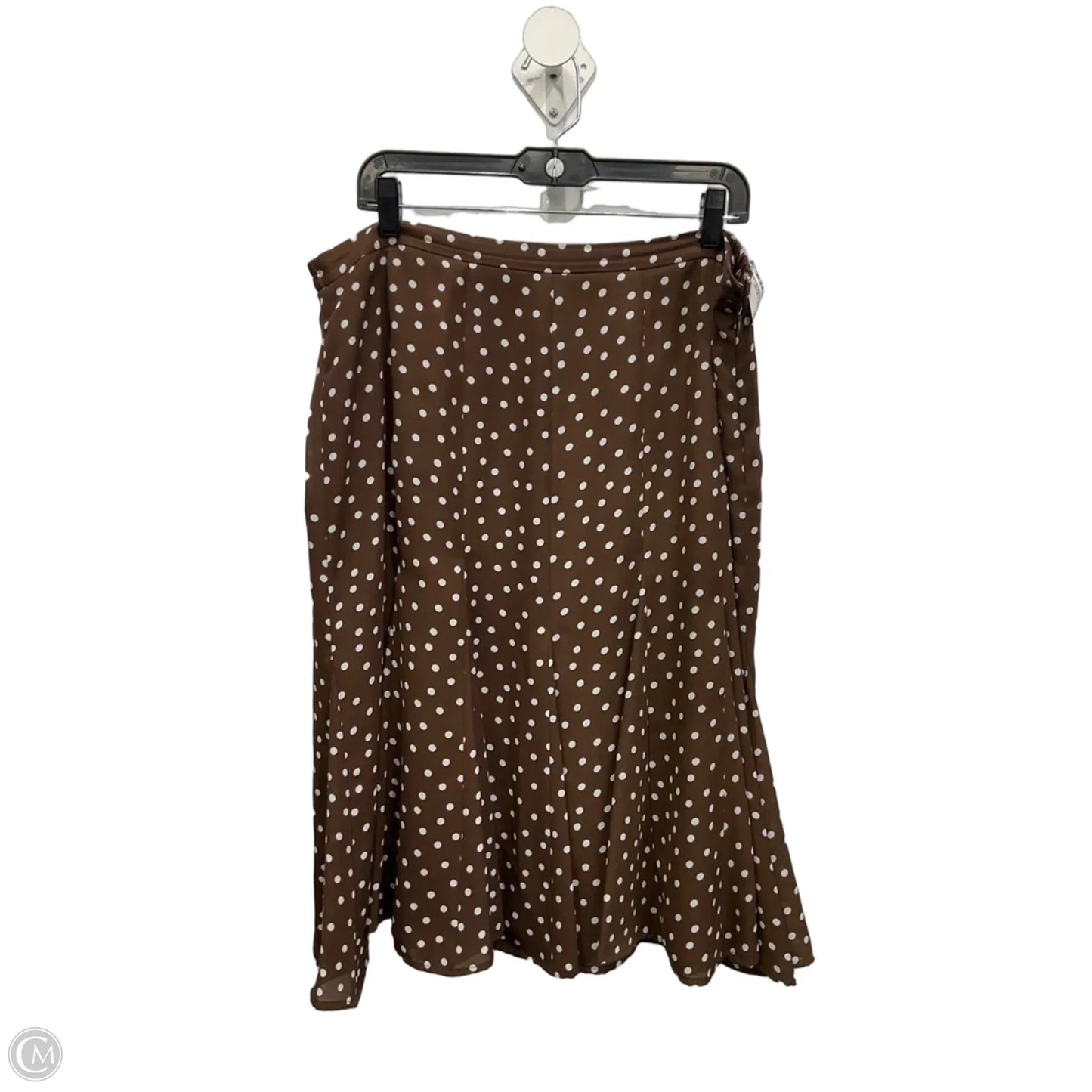 Skirt Maxi By Kasper In Polkadot Pattern, Size: 16