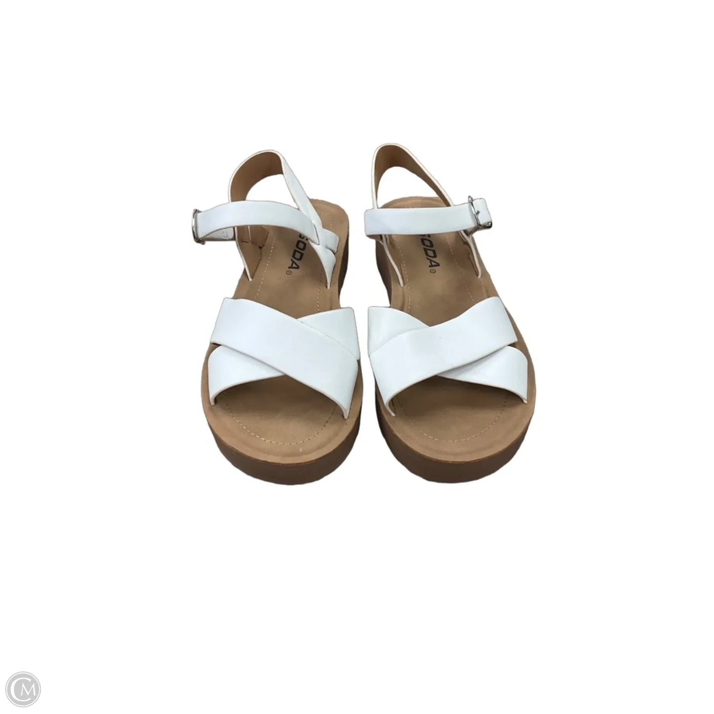 Sandals Flats By Soda In Brown, Size: 6.5