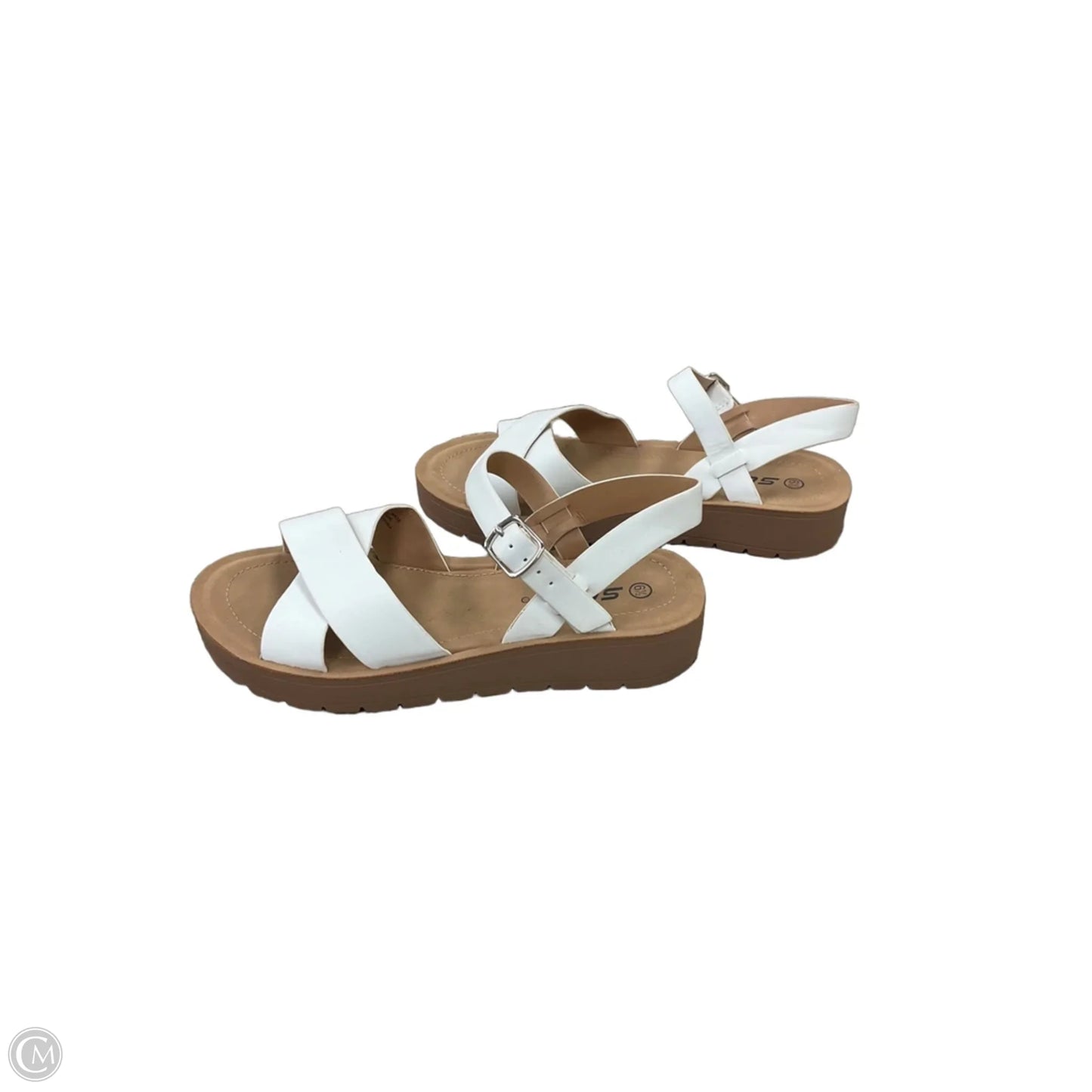 Sandals Flats By Soda In Brown, Size: 6.5