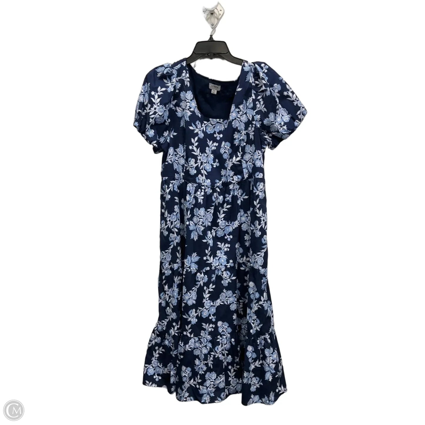 Dress Casual Midi By J. Crew In Blue, Size: Xl