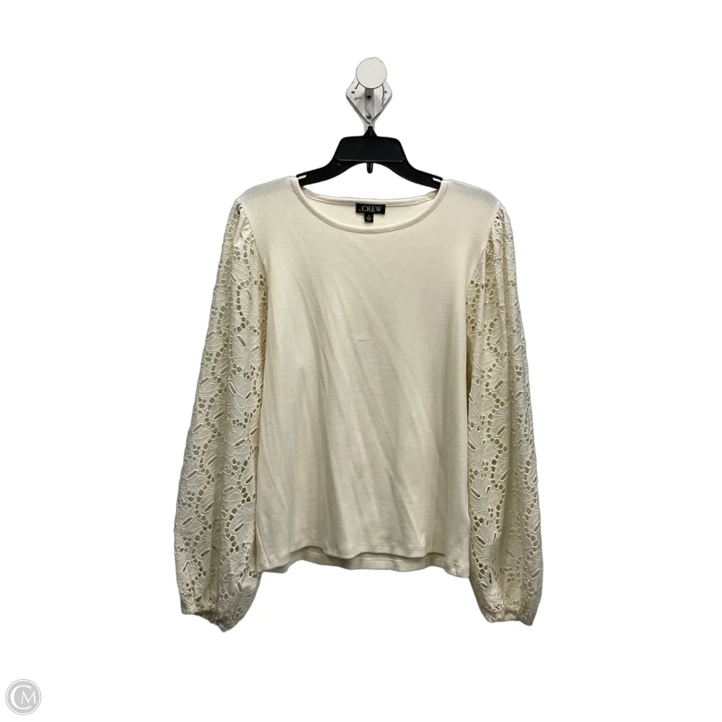 Top Long Sleeve By J. Crew In Cream, Size: Xl