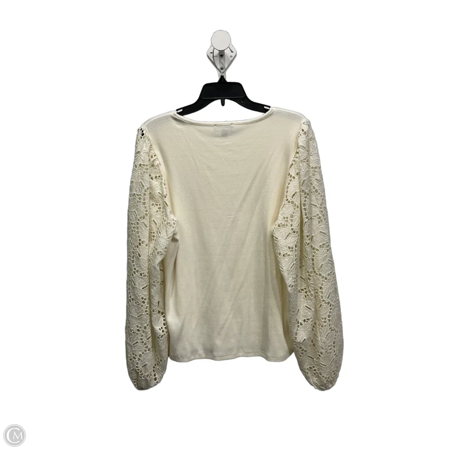 Top Long Sleeve By J. Crew In Cream, Size: Xl
