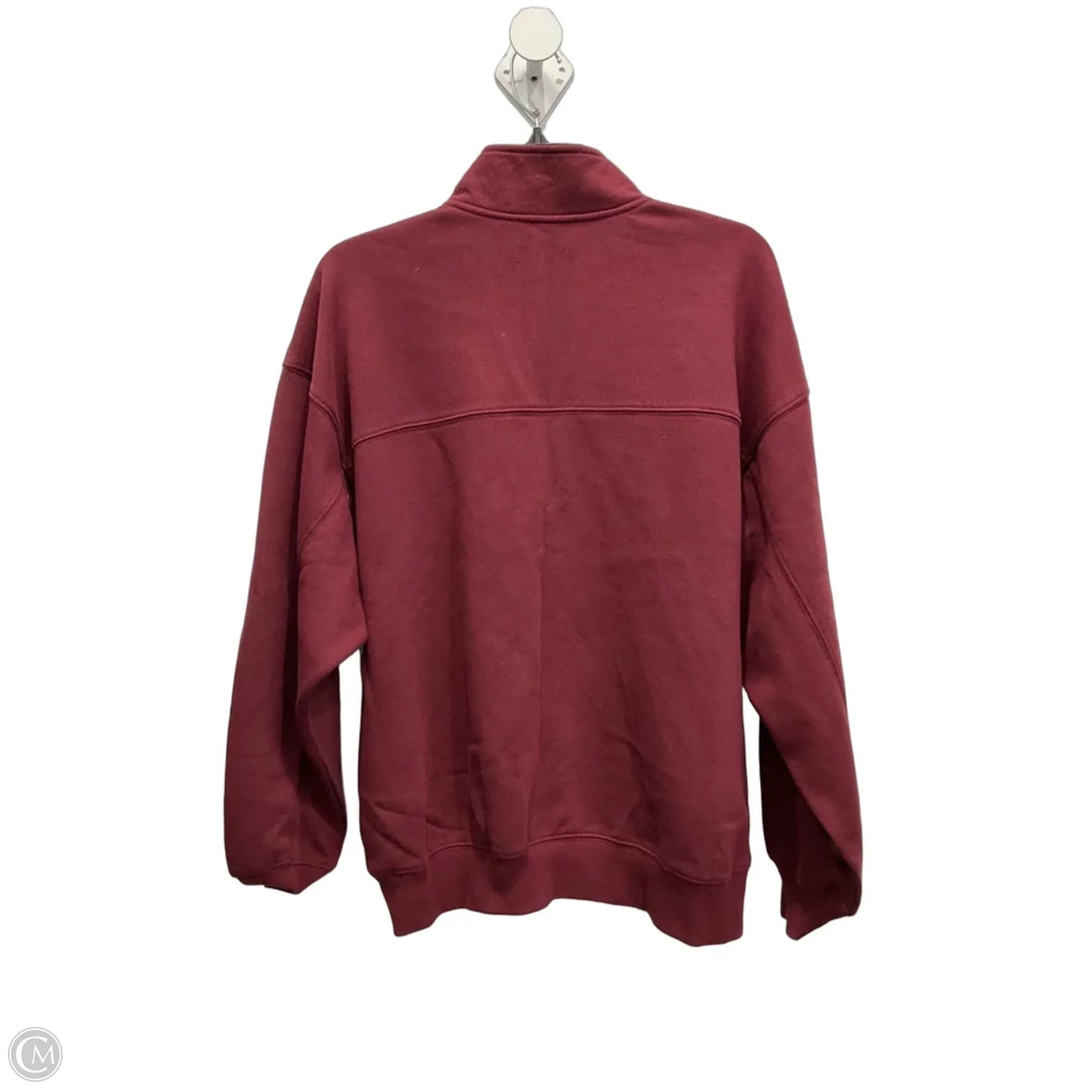 Sweatshirt Collar By Bp In Maroon, Size: M