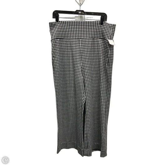 Pants Wide Leg By Cabi In Black & White, Size: 12
