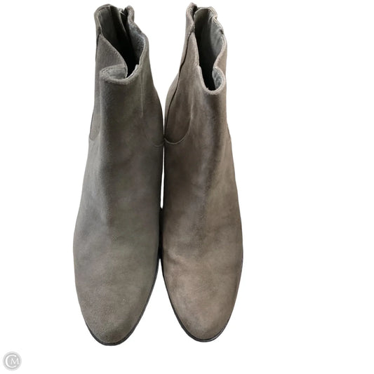 Boots Ankle Heels By Eileen Fisher In Taupe, Size: 10