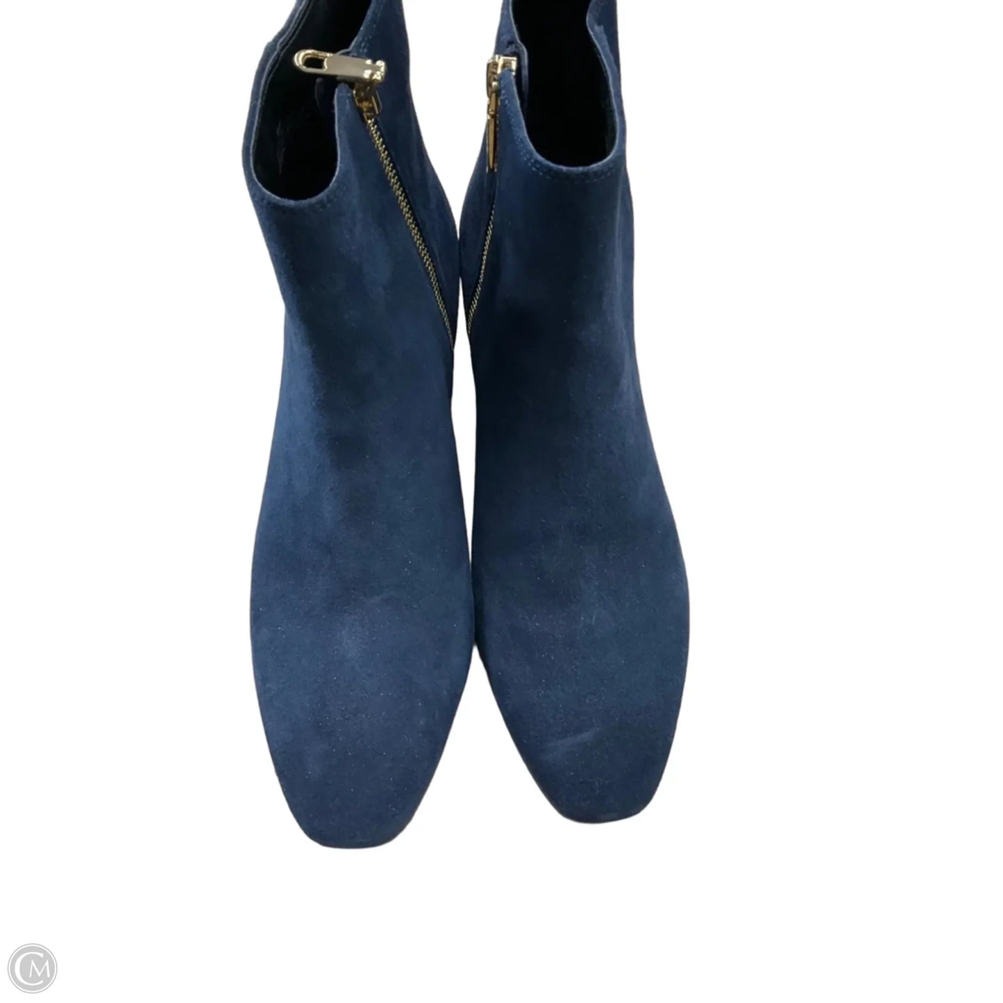 Boots Ankle Heels By Talbots In Navy, Size: 9.5