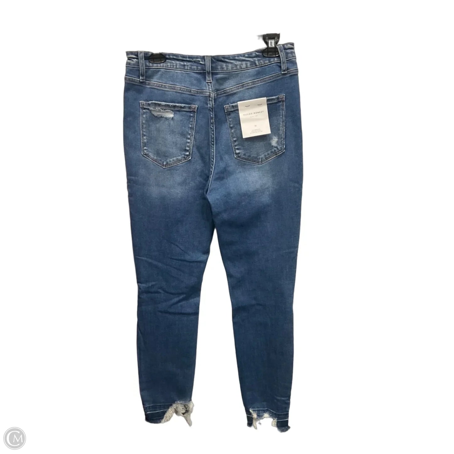 Jeans Straight By Flying Monkey In Blue Denim, Size: 8