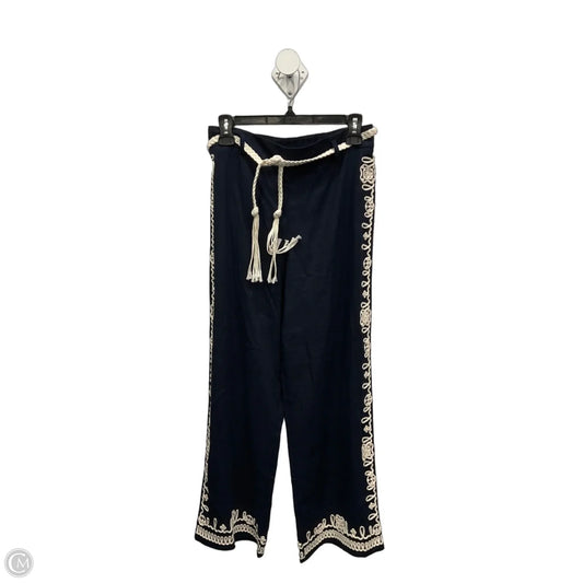 Pants Linen By Maison Damelie In Navy, Size: 4