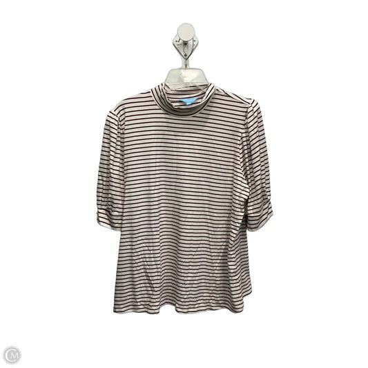 Top Short Sleeve By Draper James In Striped Pattern, Size: Xxl