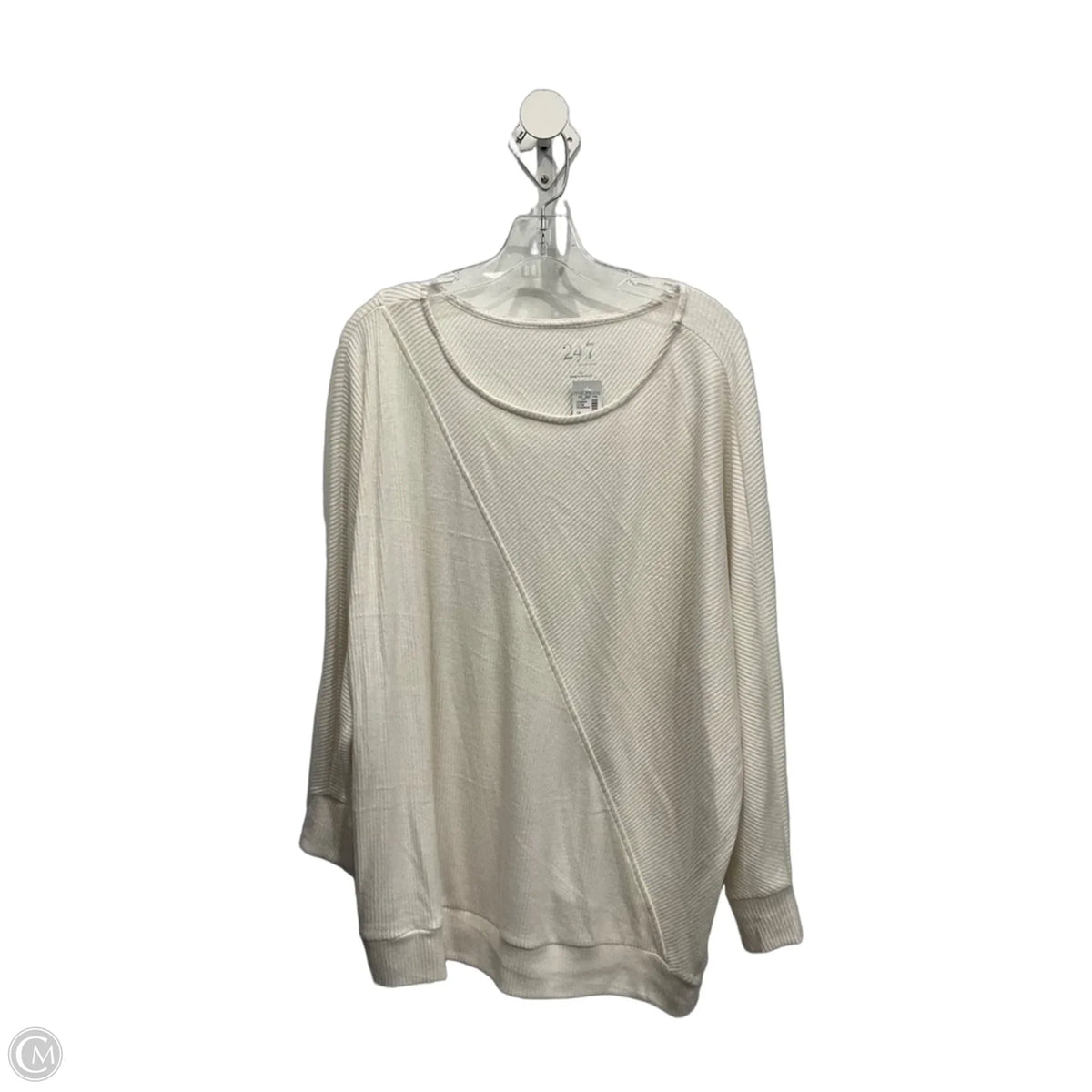 Top Long Sleeve Basic By Maurices In White, Size: 1x