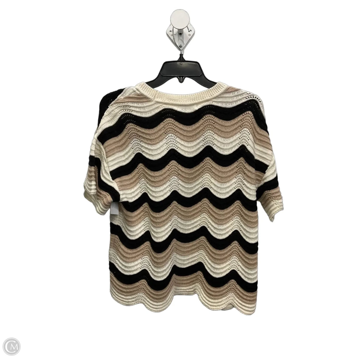 Top Short Sleeve By Edited In Cream, Size: M