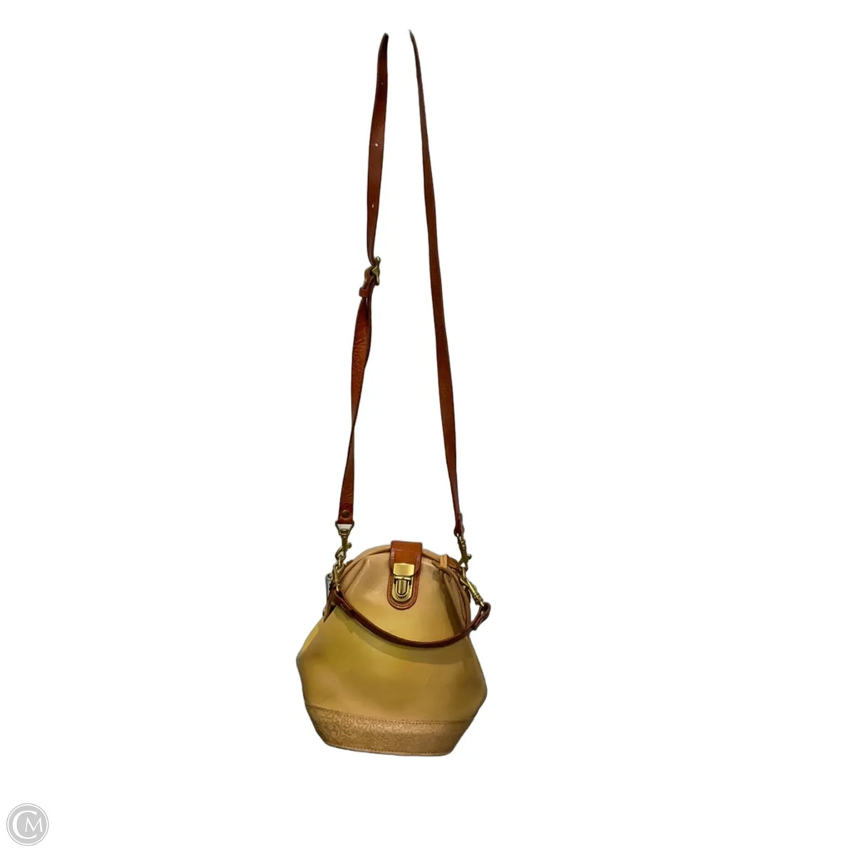 Crossbody Leather By Ecco, Size: Medium