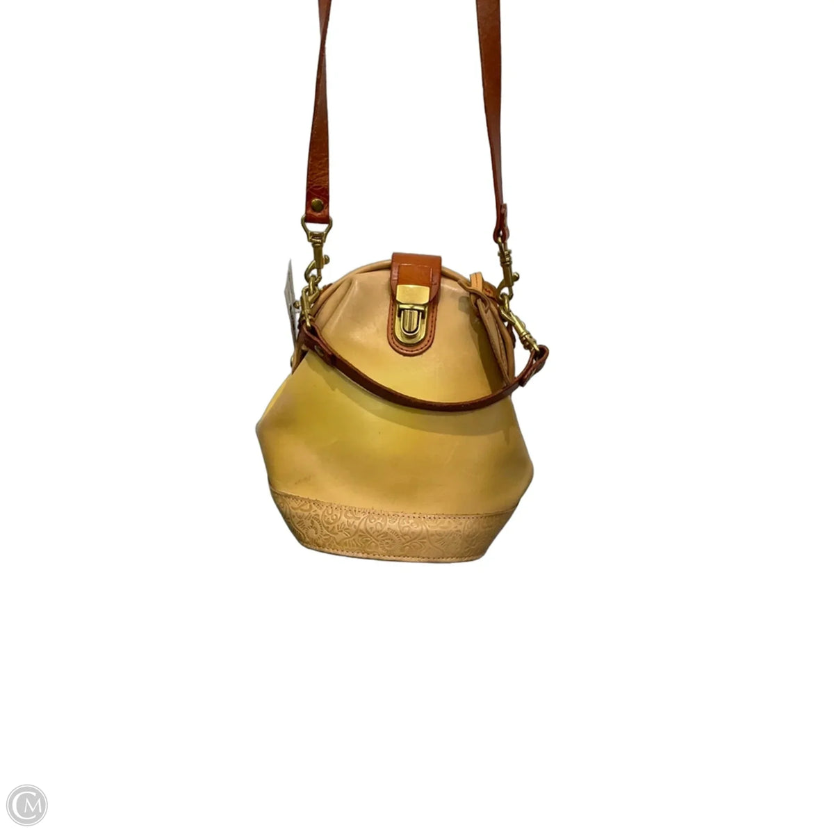 Crossbody Leather By Ecco, Size: Medium