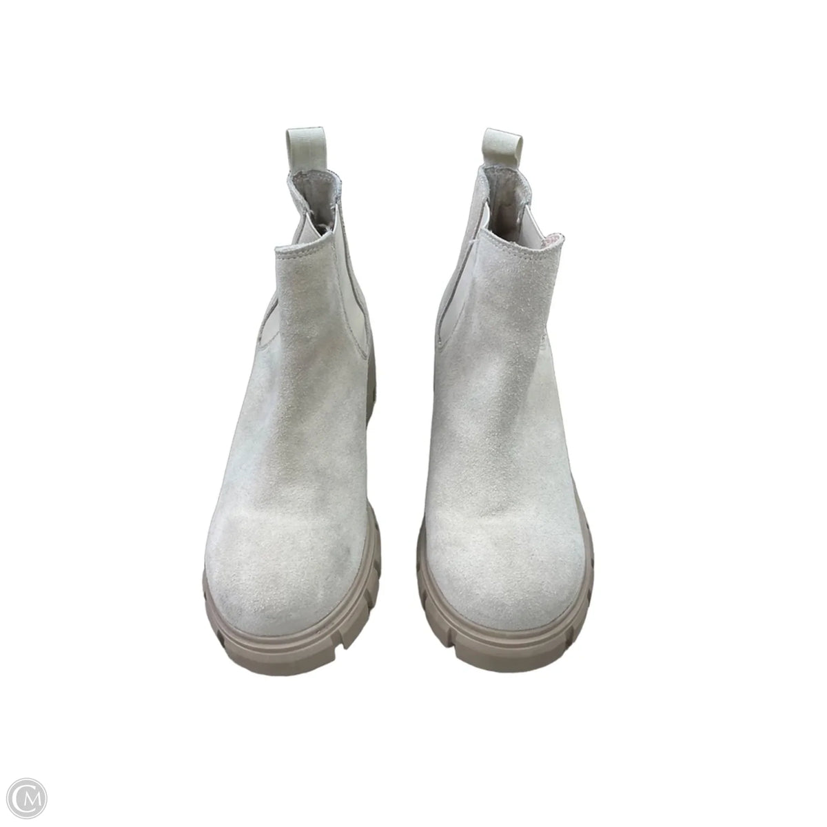 Boots Ankle Heels By Steve Madden In Beige, Size: 8.5