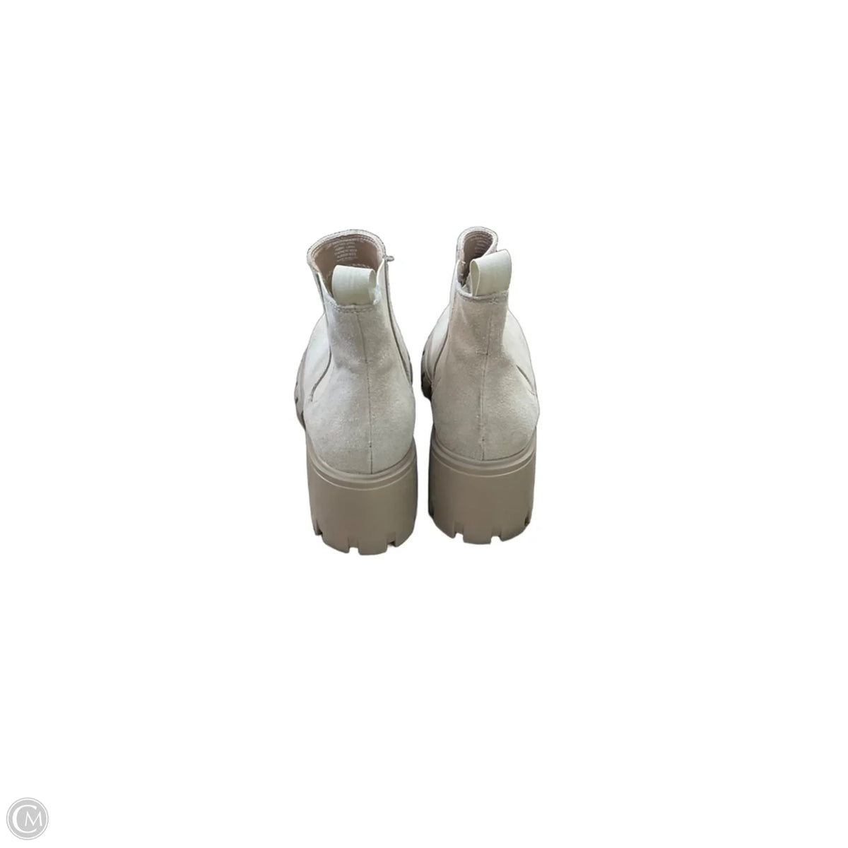 Boots Ankle Heels By Steve Madden In Beige, Size: 8.5