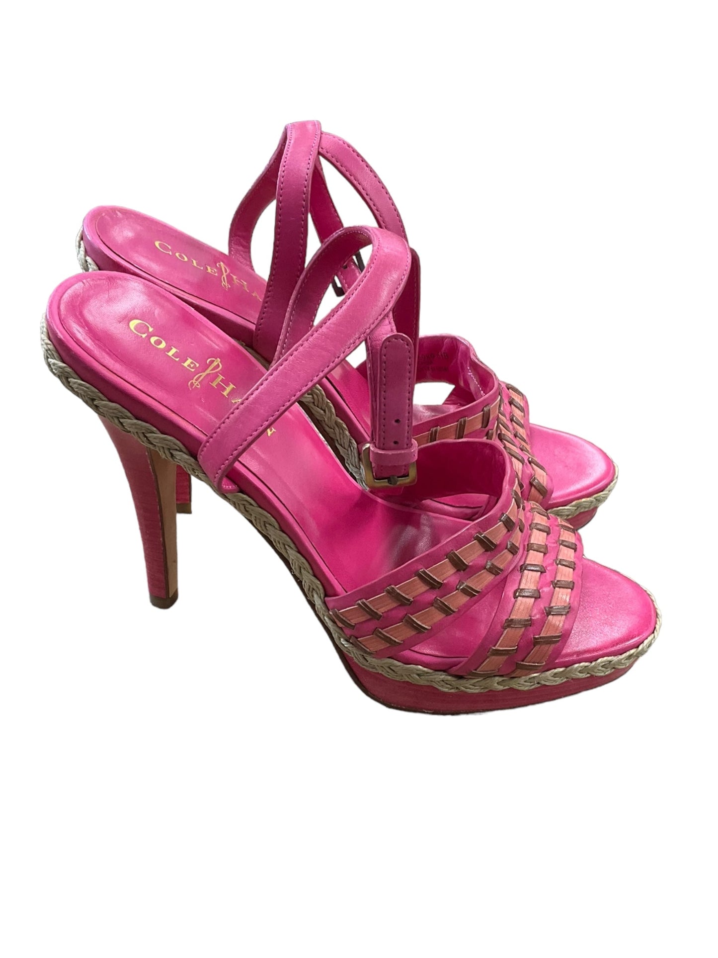 Pink Sandals Heels Stiletto Cole-haan, Size 6.5