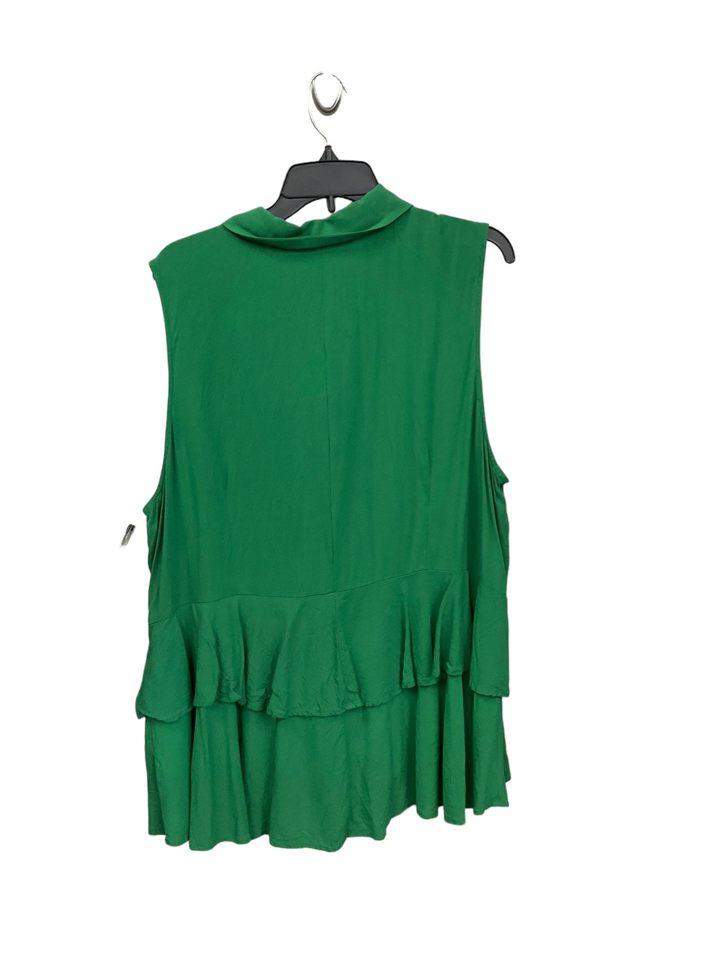 Tunic Sleeveless By Eloquii In Green, Size: 2x