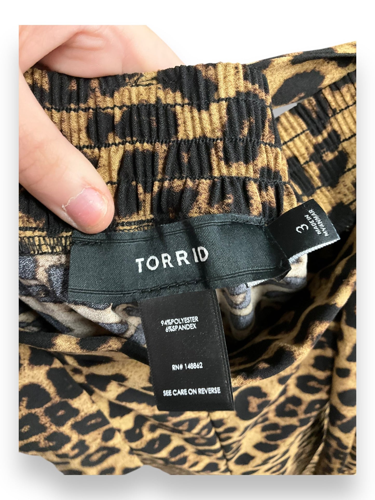 Pants Lounge By Torrid In Leopard Print, Size: 3x