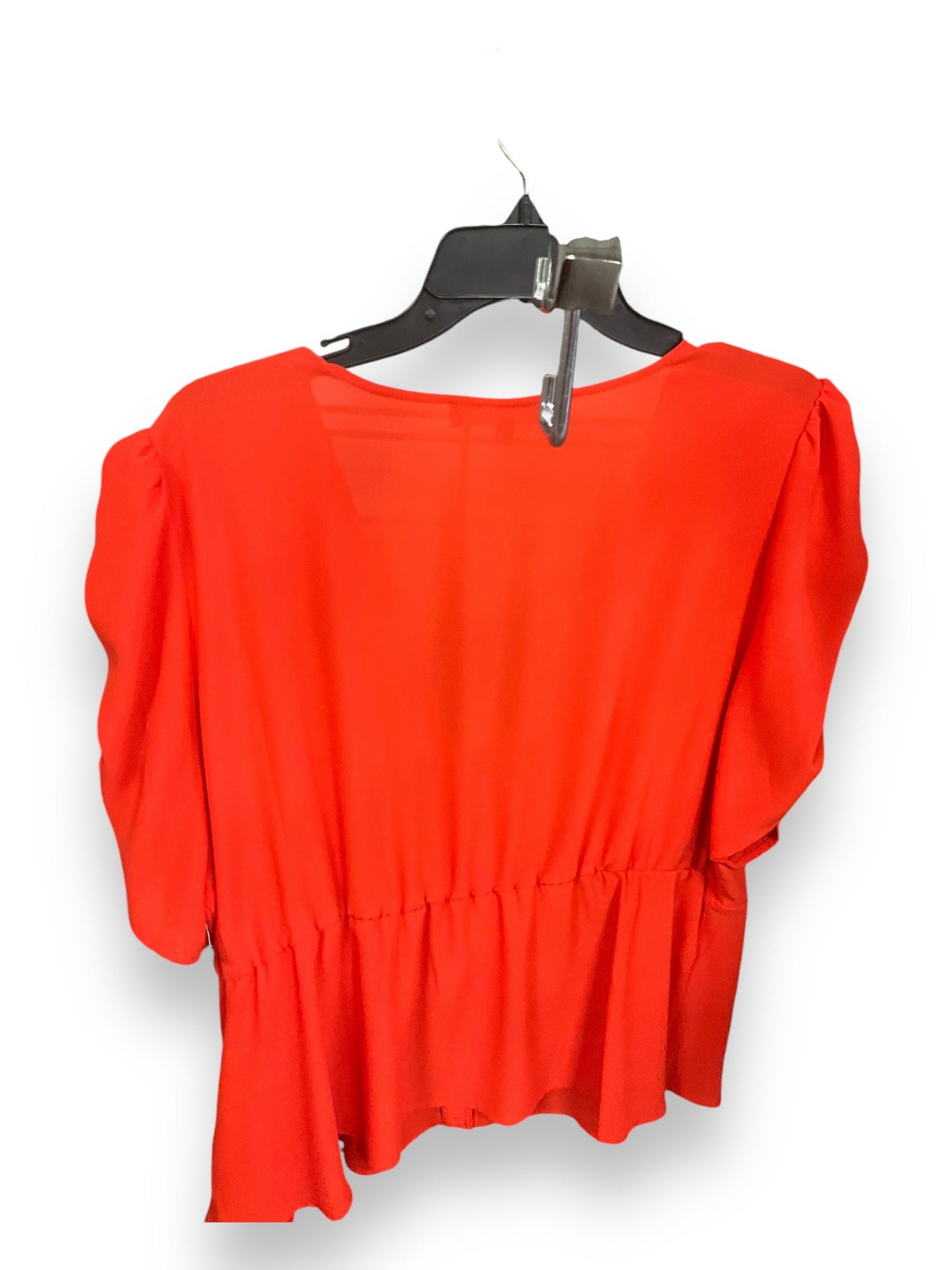 Blouse Short Sleeve By Eloquii In Orange, Size: 1x