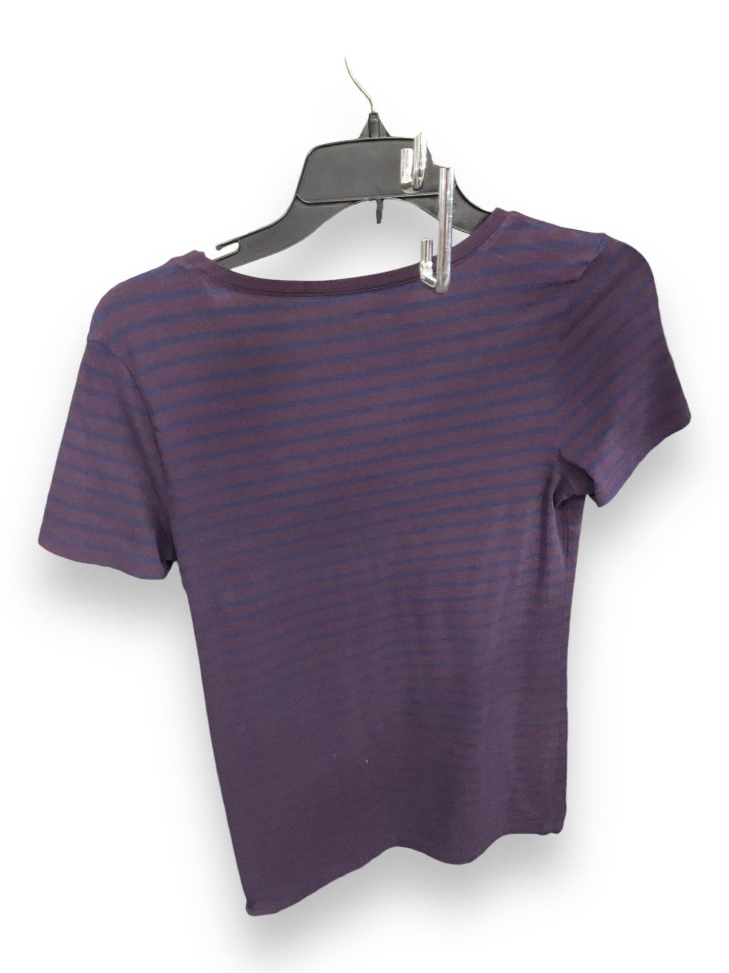 Top Short Sleeve Basic By Gap In Striped Pattern, Size: M