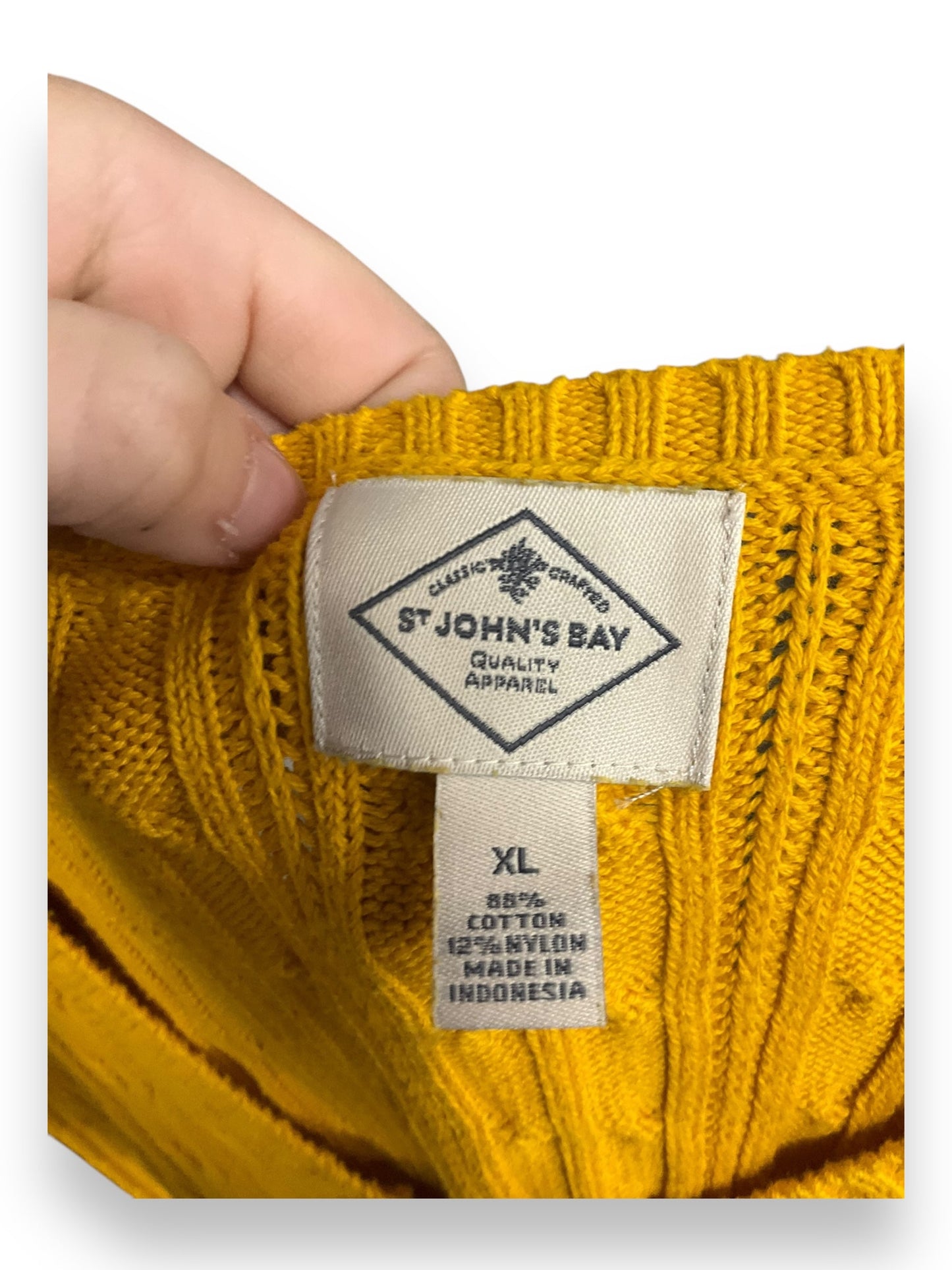 Sweater By St Johns Bay In Mustard, Size: Xl