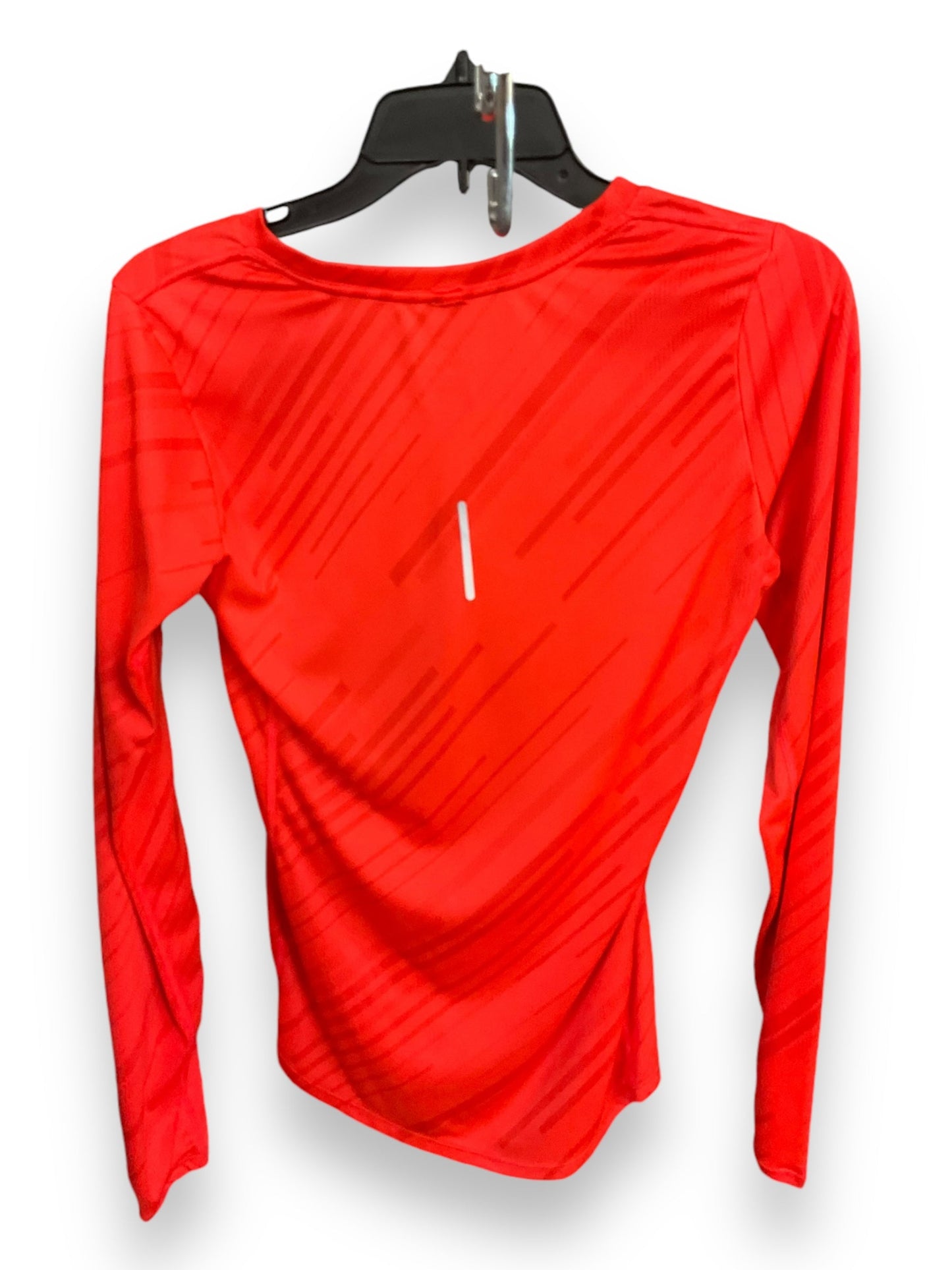 Athletic Top Long Sleeve Crewneck By Nike Apparel In Orange, Size: S