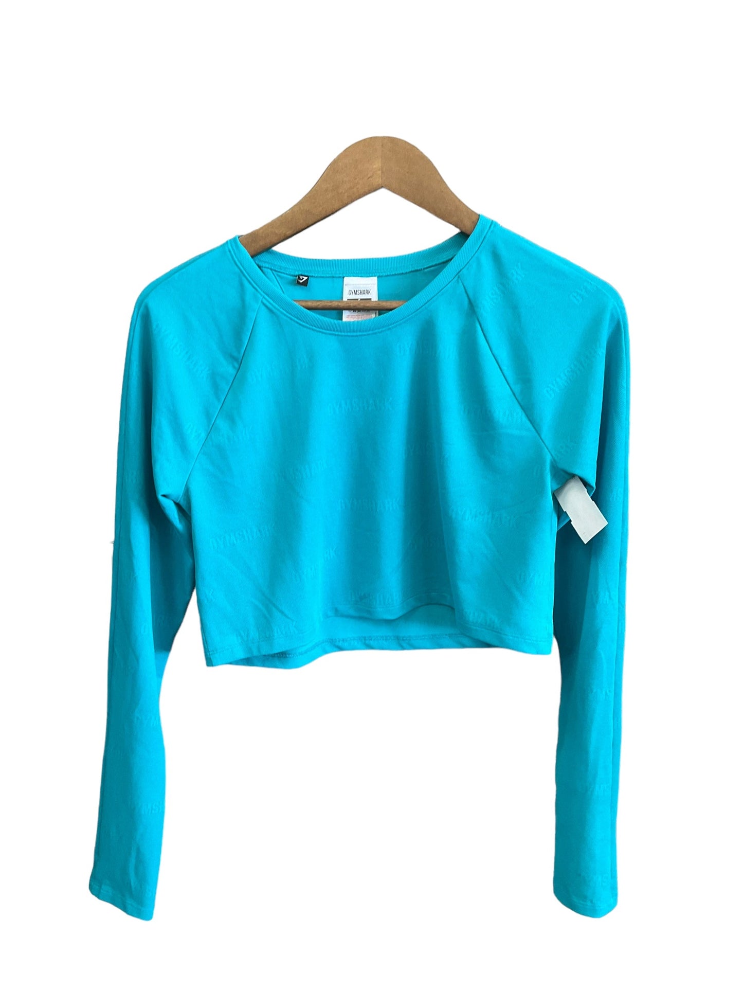 Athletic Top Long Sleeve Collar By Gym Shark  Size: S