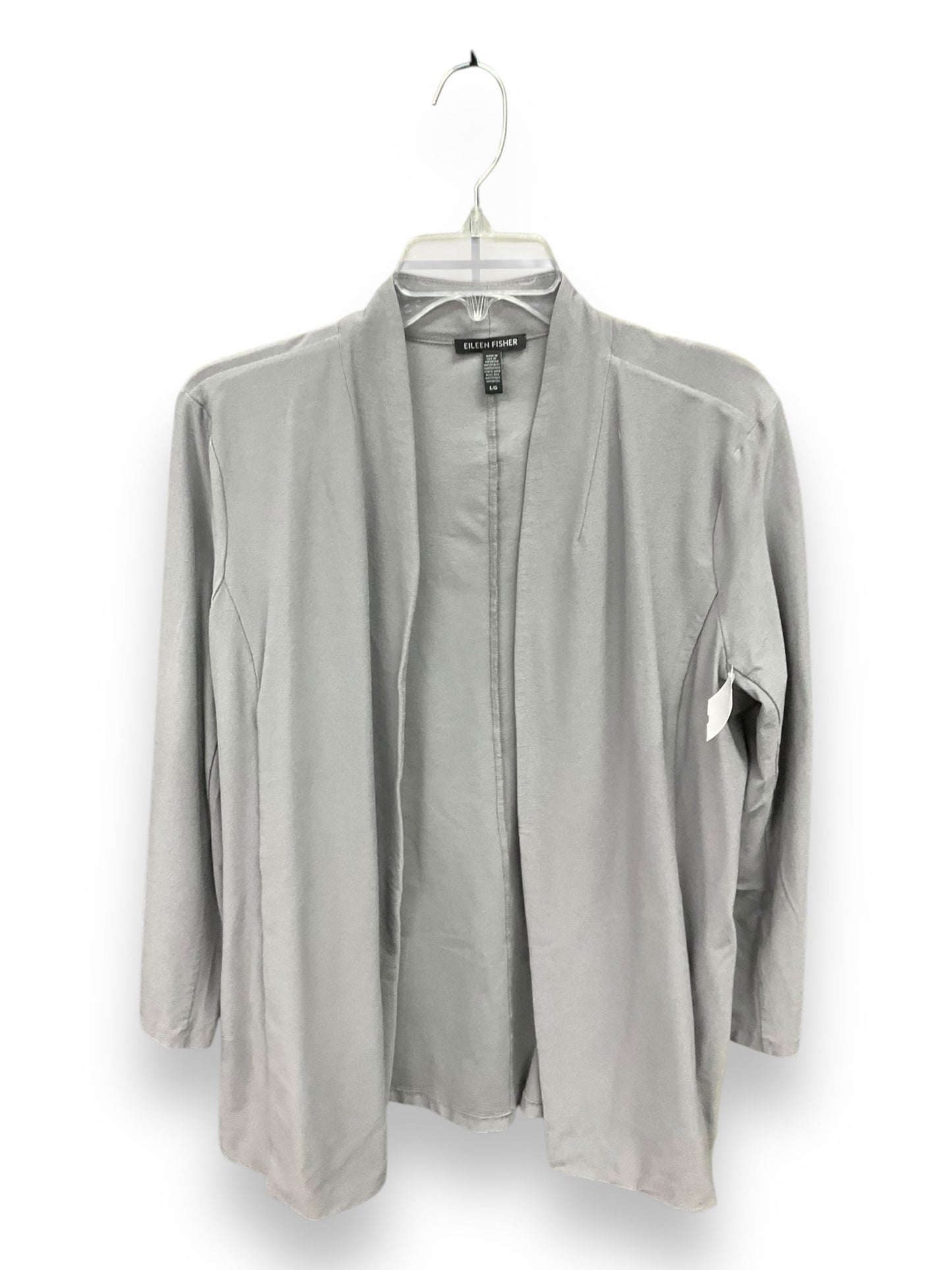 Cardigan By Eileen Fisher In Grey, Size: L