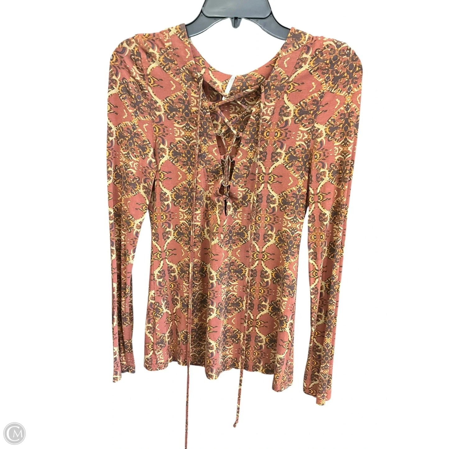 Top Long Sleeve By Free People In Multi-colored, Size: M
