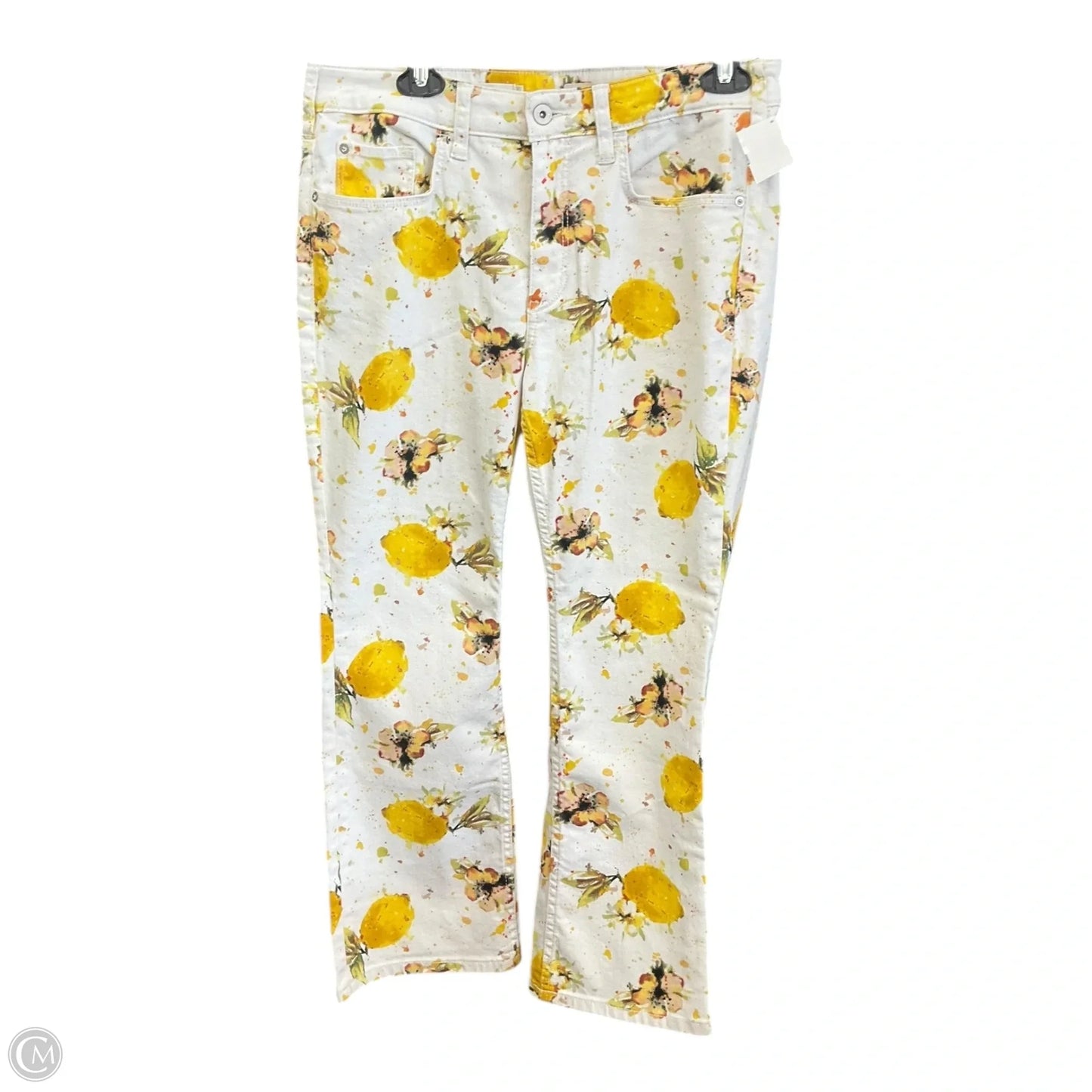 Pants Other By Pilcro In White & Yellow, Size: 10