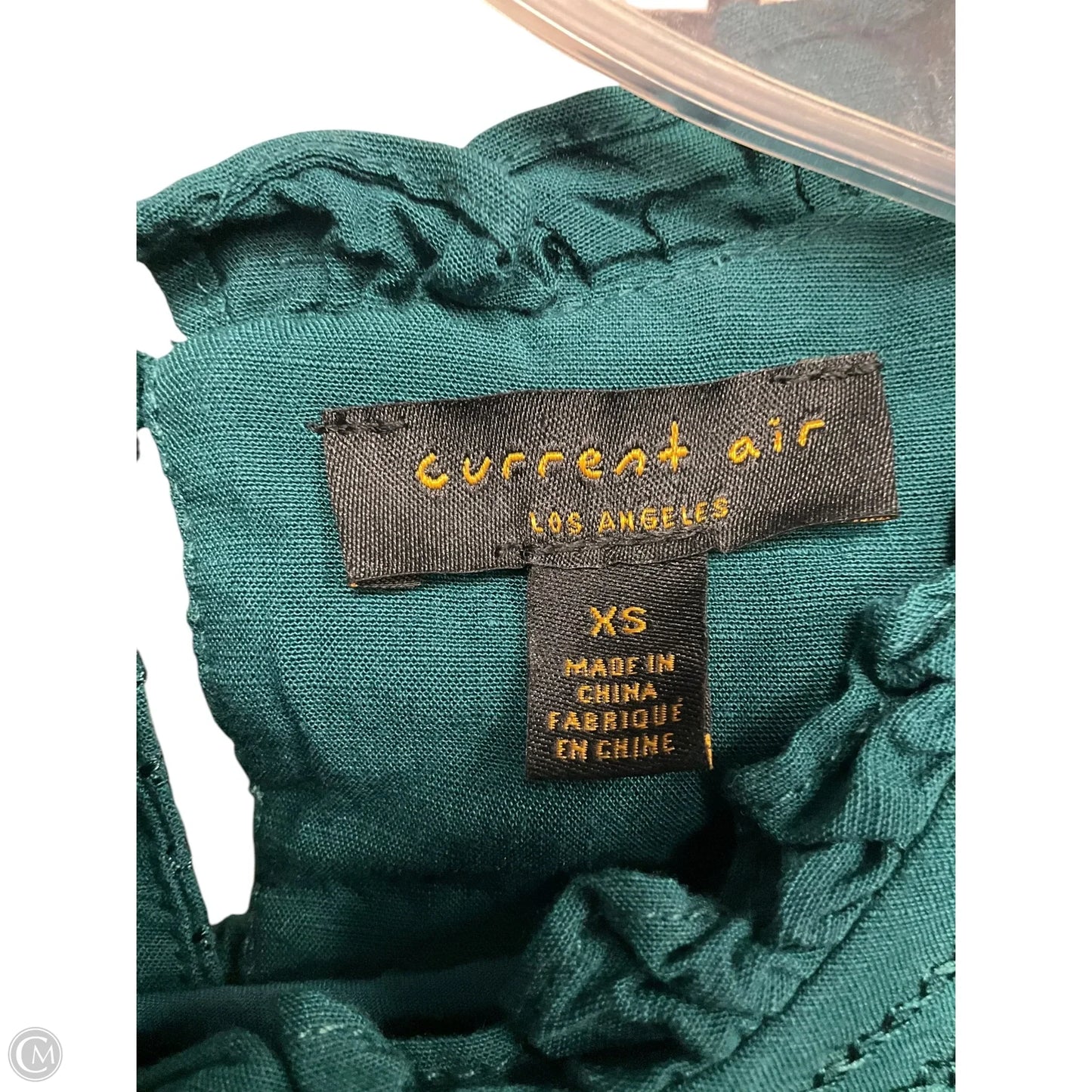 Top Short Sleeve By Current Air In Green, Size: Xs