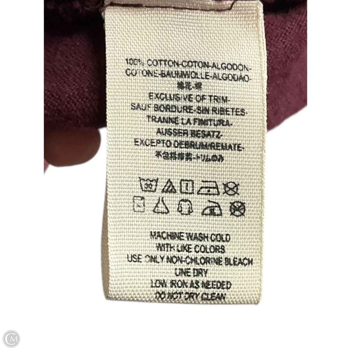 Top Long Sleeve By Free People In Maroon, Size: M