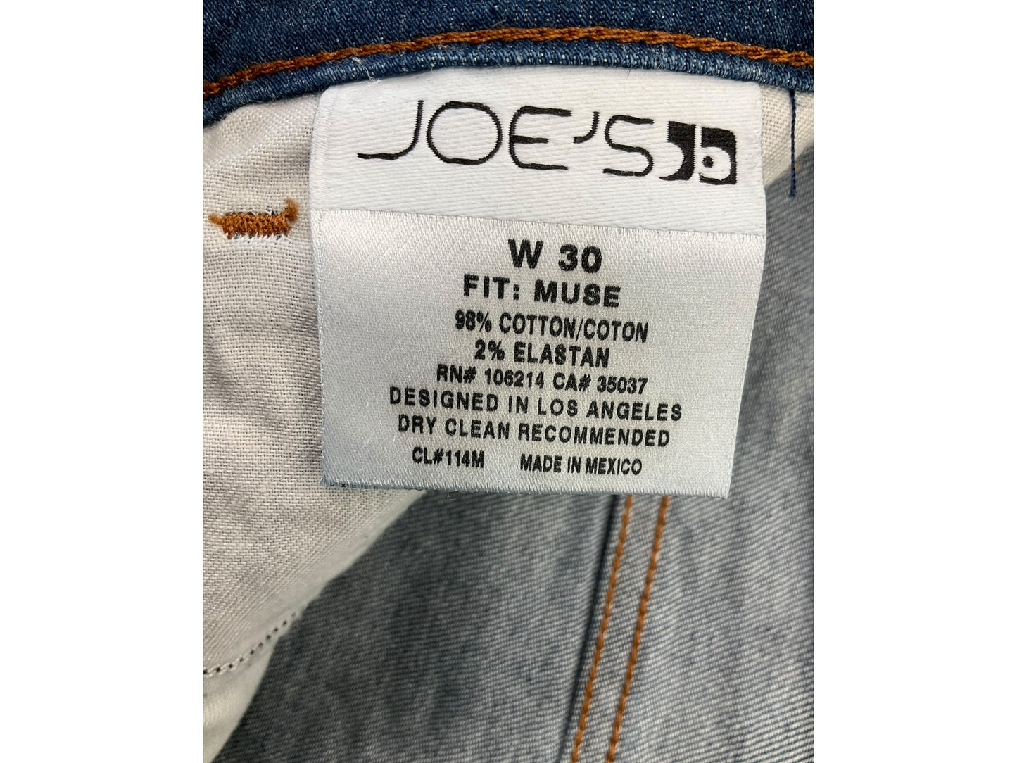 Blue Denim Jeans Boot Cut Joes Jeans, Size 10